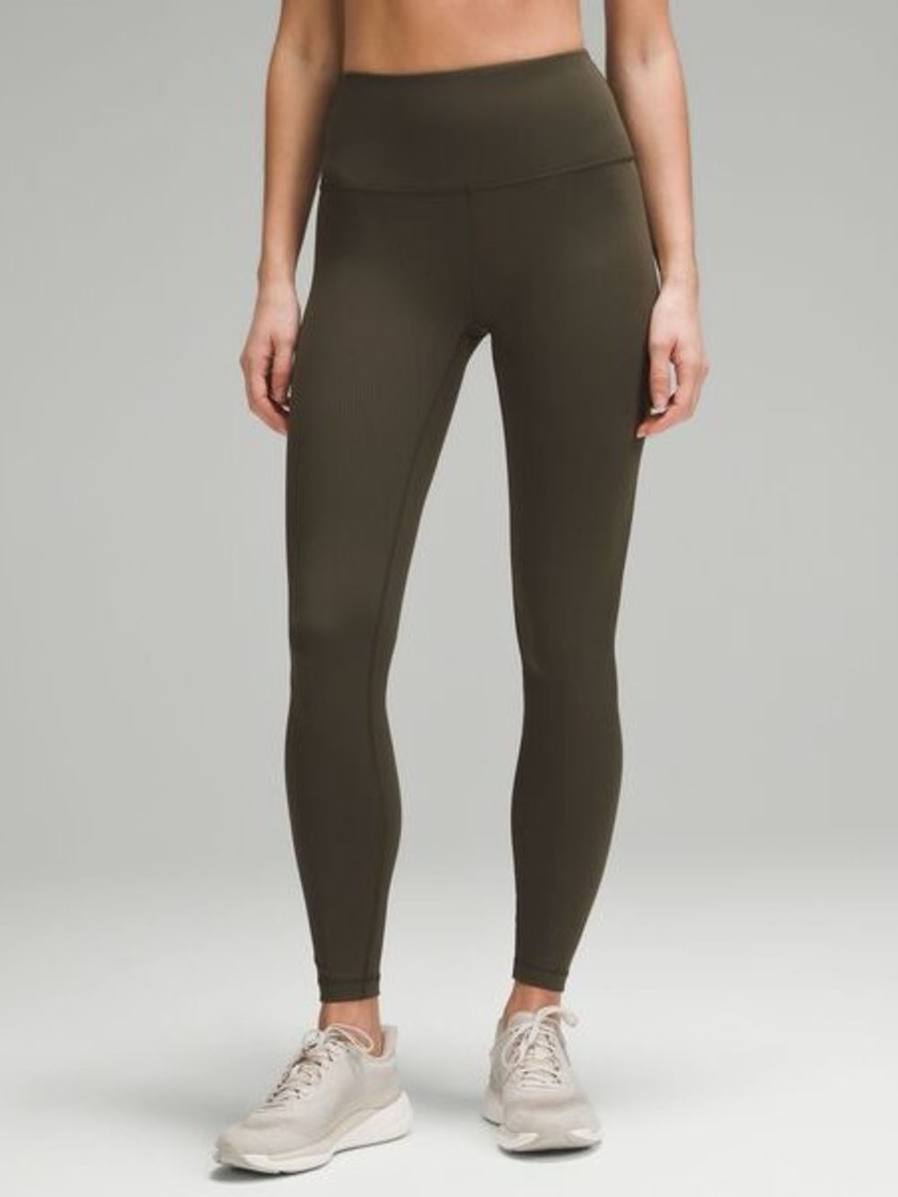 Lululemon Wunder Train High-Rise Ribbed
Tight Leggings 28" Dark Olive